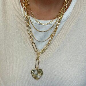 BRACHA Emile heart lariat necklace